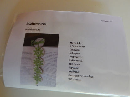 Bild von Bastelpackung Bücherwurm