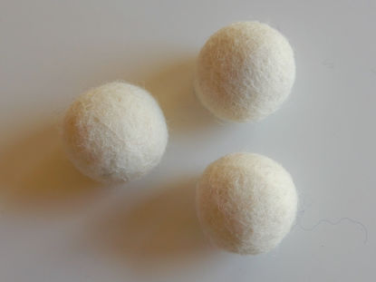 Bild von Filzkugel rohweiss 86 an Lager